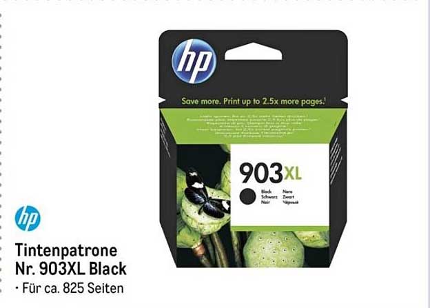HP Tintenpatrone Nr. 903XL Black - Für ca. 825 Seiten