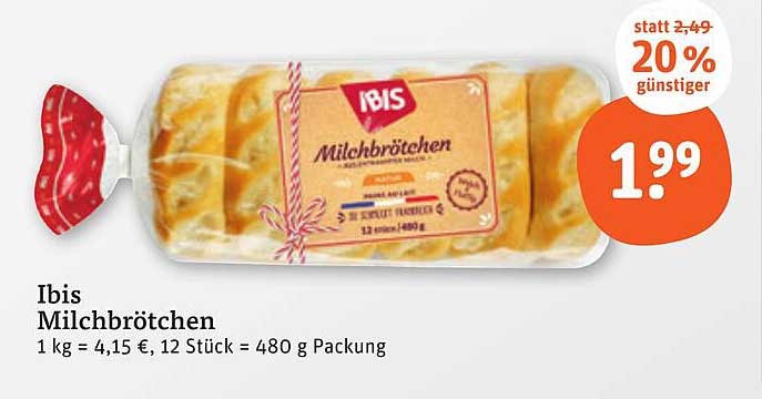 Ibis Milchbrötchen