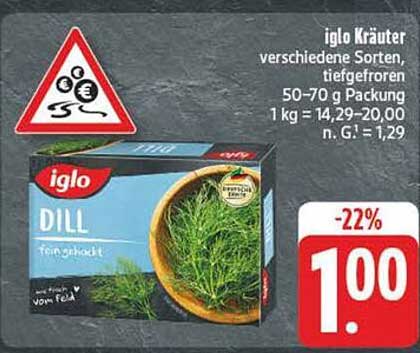iglo Kräuter - Dill, tiefgefroren