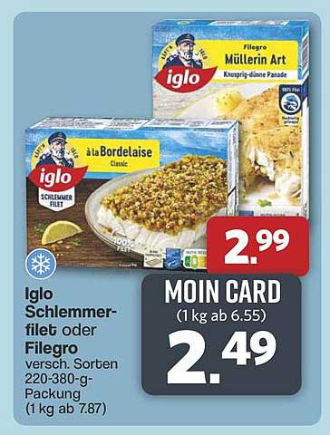 Iglo Schlemmerfilet oder Filegro – Vielfalt auf dem Teller