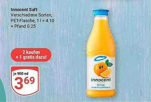Innocent Saft – Verschiedene Sorten, 900 ml