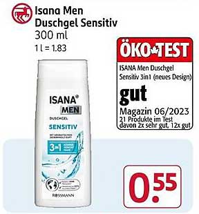 ISANA Men Duschgel Sensitiv 300 ml