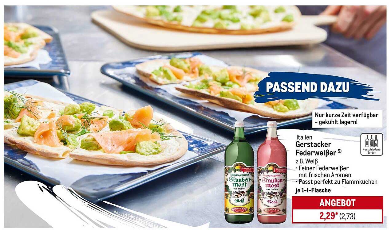 Italien Gerstacker Federweißer 1 l-Flasche