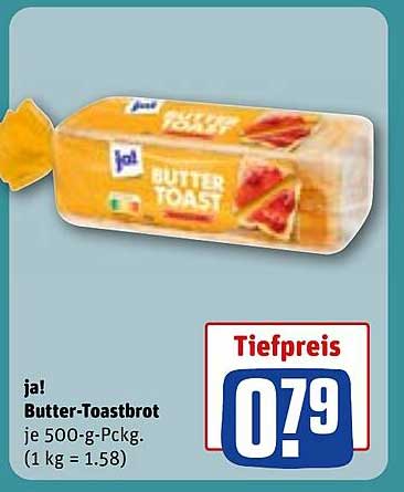 ja! Butter-Toastbrot 500-g-Pckg.