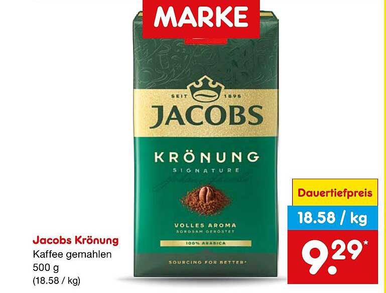Jacobs Krönung Kaffee gemahlen 500 g