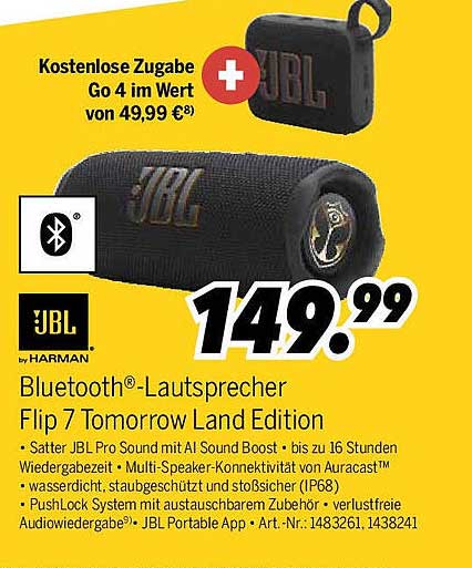 JBL Bluetooth®-Lautsprecher Flip 7 Tomorrow Land Edition