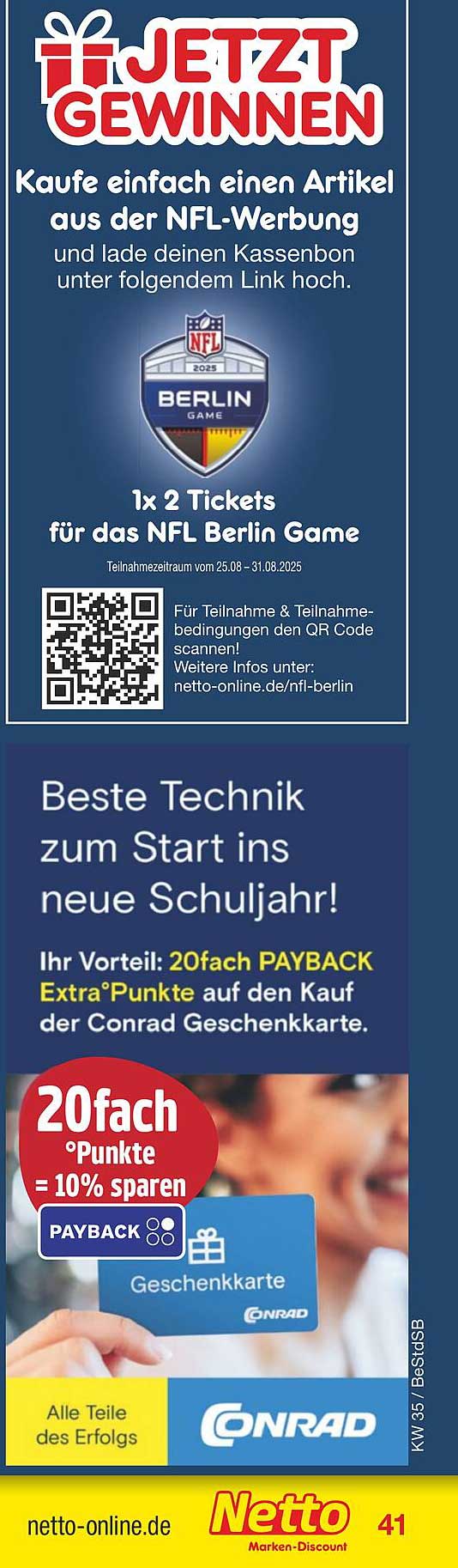 Jetzt gewinnen: 1x 2 Tickets für das NFL Berlin Game