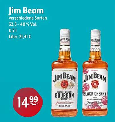 Jim Beam verschiedene Sorten 0,7l