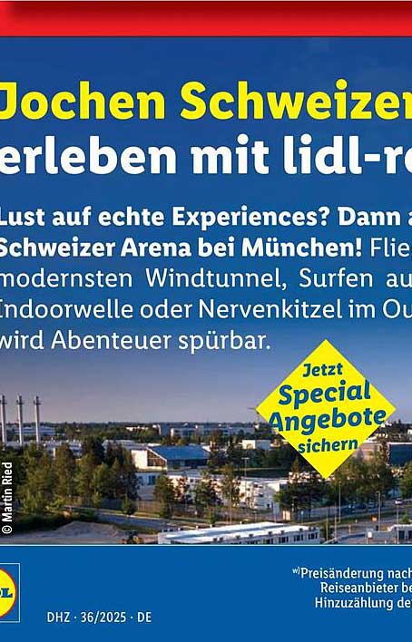 Jochen Schweizer Erlebnisse in der Jochen Schweizer Arena