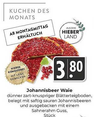 Johannisbeer Waie - Kuchen des Monats