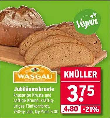 Jubiläumskruste - knusprige Kruste und saftige Krume, 750-g-Laib