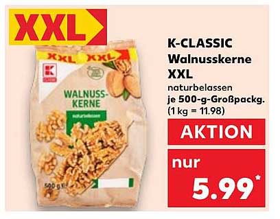 K-CLASSIC Walnüsse XXL 500 g