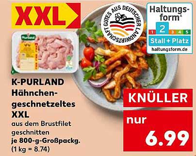 K-PURLAND Hähnchengeschnetzeltes XXL