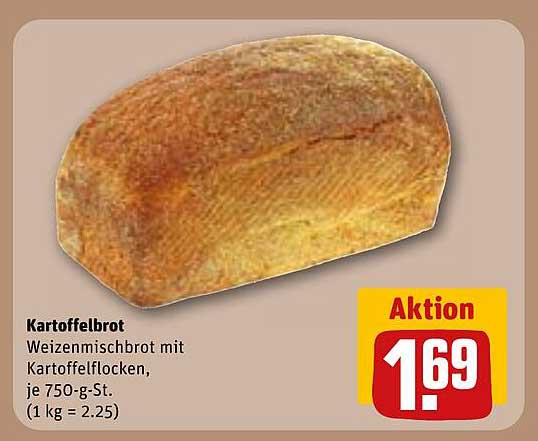 Kartoffelbrot - Weizenmischbrot mit Kartoffelflocken