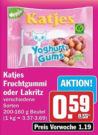 Katjes Fruchtgummi oder Lakritz – Verschiedene Sorten