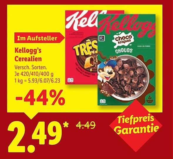 Kellogg’s Cerealien – Verschiedene Sorten