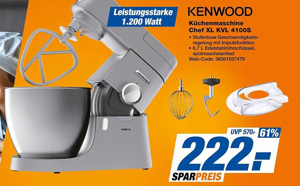 KENWOOD Küchenmaschine Chef XL KVL 4100S