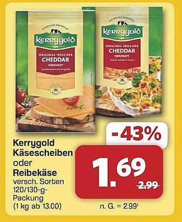 Kerrygold Käseplatten oder Reibekäse - versch. Sorten 120/130-g-Packung