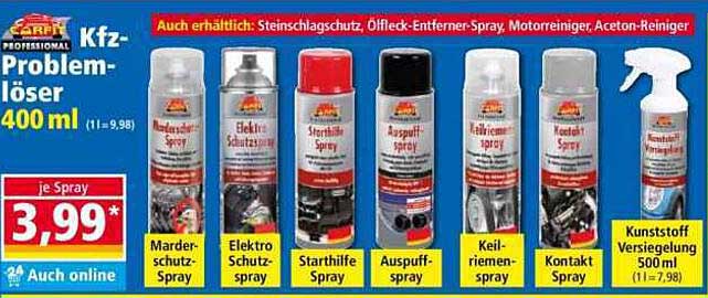 Kfz-Problem-Löser 400 ml - vielseitige Sprays für Ihr Auto