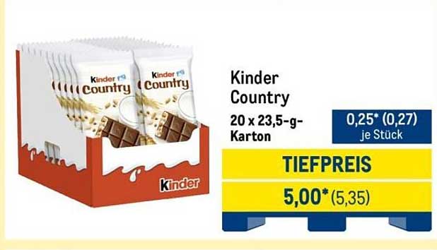 Kinder Country 20 x 23,5-g-Karton
