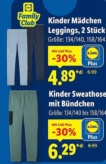 Kinder Mädchen Leggings, 2 Stück