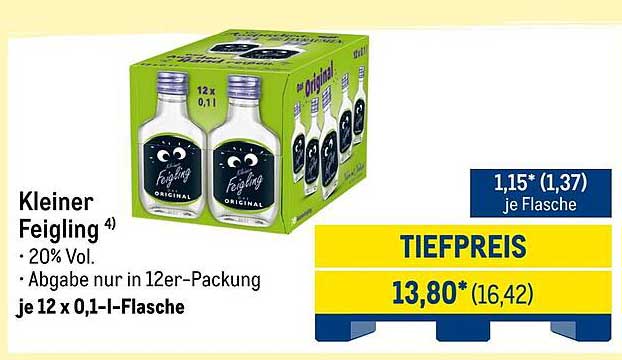 Kleiner Feigling 12 x 0,1 l - Original