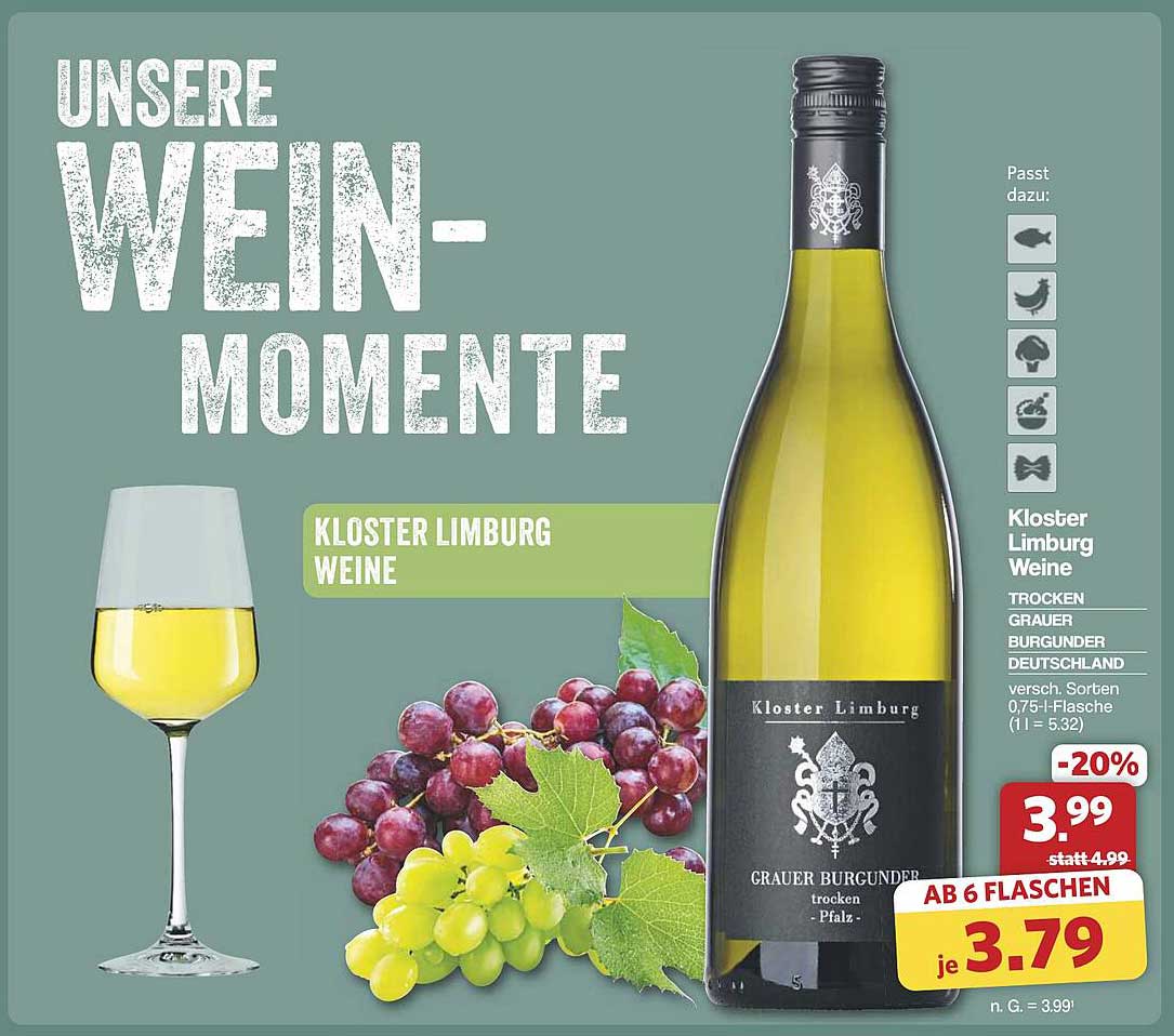 Kloster Limburg Grauer Burgunder trocken 0,75L