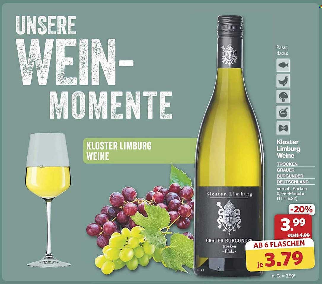 Kloster Limburg Grauer Burgunder trocken 0,75l