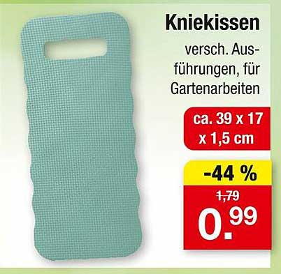 Kniekissen - versch. Ausführungen, für Gartenarbeiten