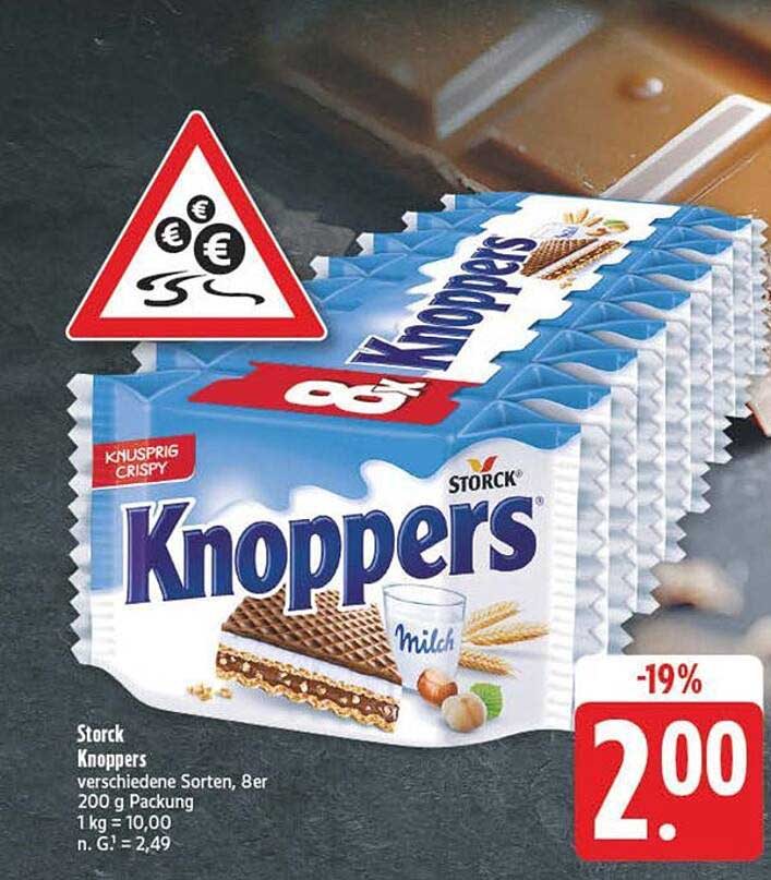 Knoppers - Verschiedene Sorten, 8er Packung