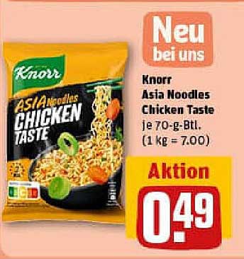 Knorr Asia Noodles Chicken Taste 70 g-Btl.