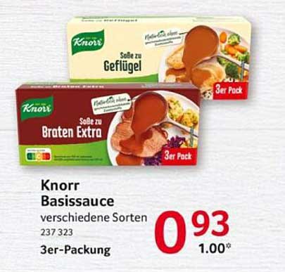 Knorr Basis Sauce verschiedene Sorten 3er-Packung