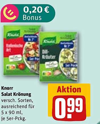 Knorr Salat Krönung – verschiedene Sorten für frisch zubereitete Salate