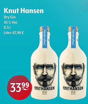 Knut Hansen Dry Gin 0,5L - Handcrafted Genuss