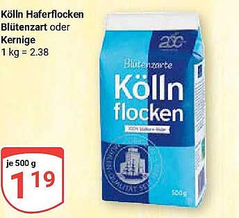 Kölln Haferflocken Blütenzart oder Kernige