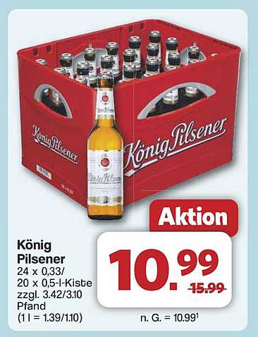 König Pilsener Kasten 24 x 0,33 l