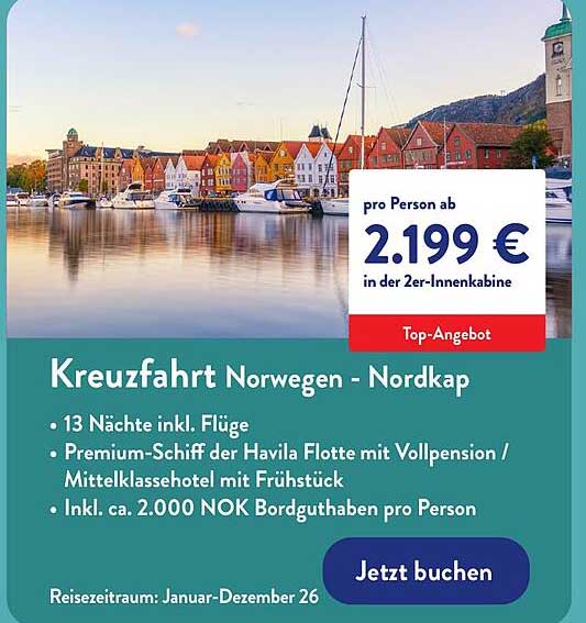 Kreuzfahrt Norwegen - Nordkap