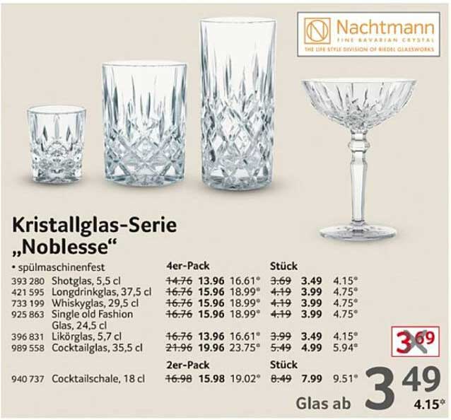 Kristallglas-Serie "Noblesse" von Nachtmann