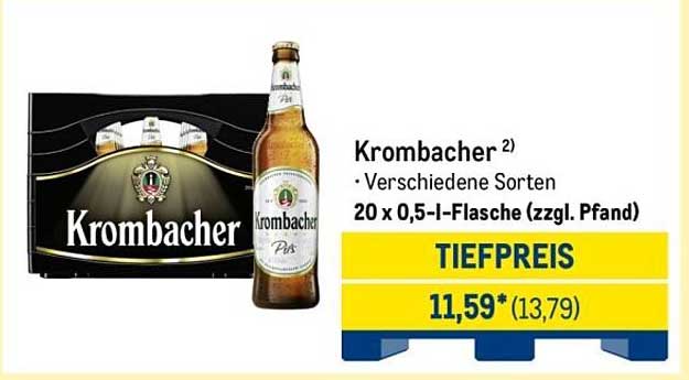Krombacher Bier 20 x 0,5 l - Verschiedene Sorten