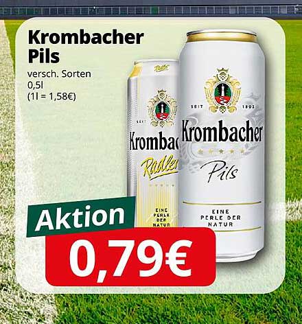 Krombacher Pils 0,5l – Aktion: Nur 0,79€