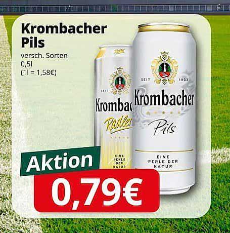 Krombacher Pils – vielseitig genießen für nur 0,79€