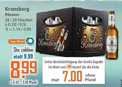 Kronsberg Pilsener - 24 Flaschen Angebot