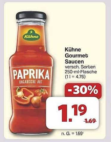 Kühnе Gourmet Saucеn – Ungarische Art 250-ml-Flasche