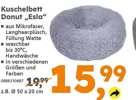 Kuschelbett Donut „Esla“