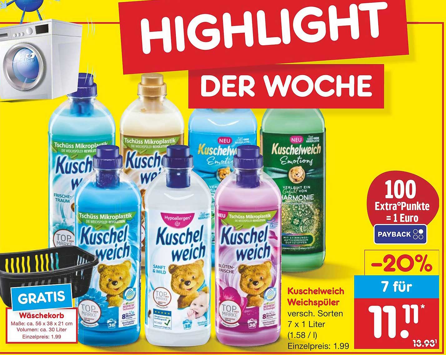 Kuschelweich Weichspüler - Highlight der Woche