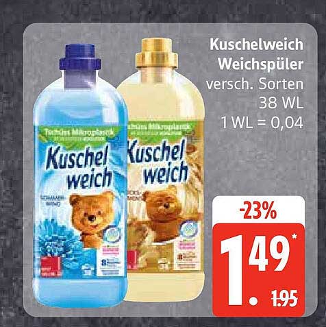 Kuschelweich Weichspüler - verschiedene Sorten 38 WL