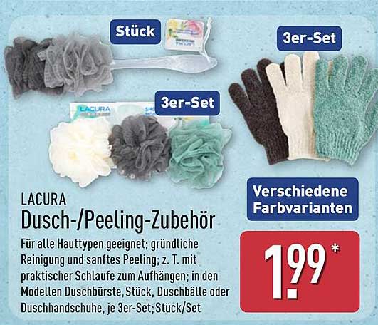 LACURA Duschtücher und Peeling-Zubehör
