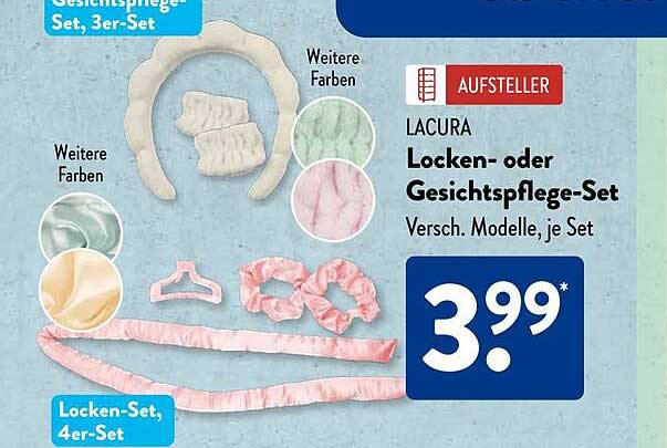 LACURA Locken- oder Gesichtspflege-Set, Versch. Modelle, je Set