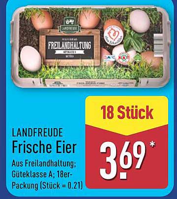 LANDFREUDE Frische Eier 18er-Packung