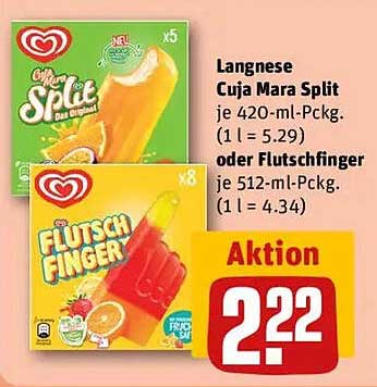 Langnese Cuja Mara Split und Flutschfinger – jetzt zum Sparpreis!